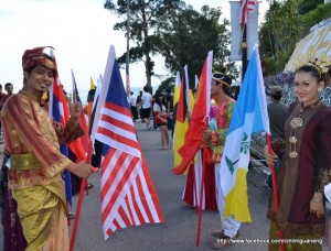 Sambutan di puncak Bukit Bendera