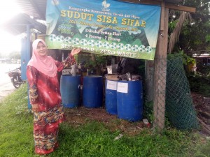 SUDUT Sisa Sifar yang dibangunkan di peringkat kampung hasil khidmat nasihat PGC.