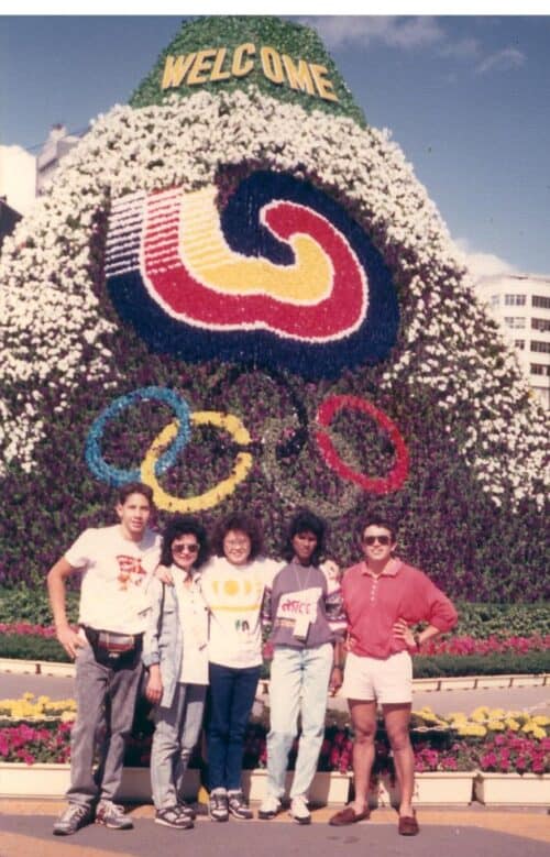 jeff at olympics 1988 with nurul et al