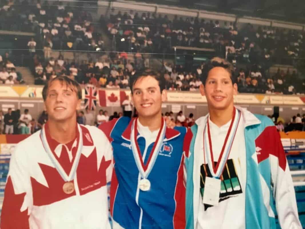 jeff silver medal at world university games in sheffield 1991