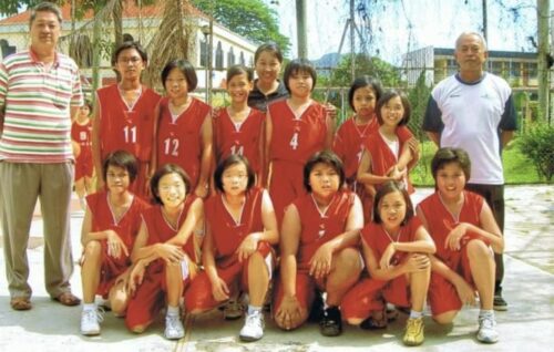 ying old basketball photo in primary school at 11 years old